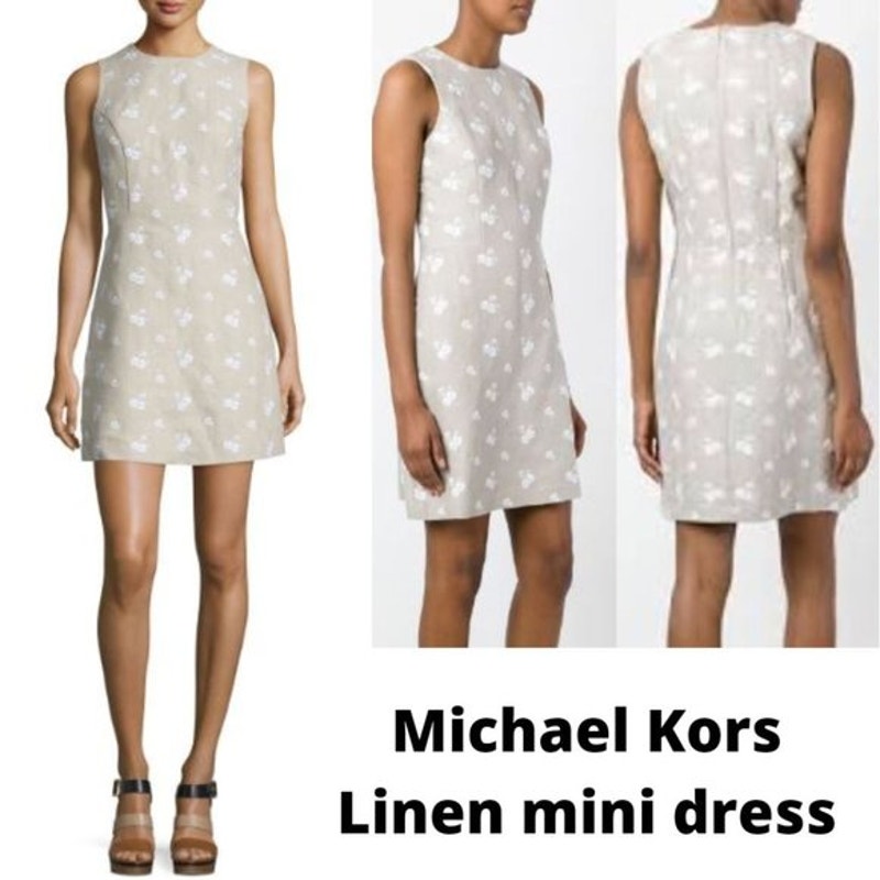 New Michael - Michael Kors 100% Linen Dress Size 2